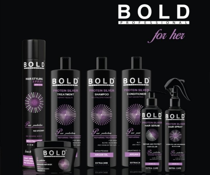 صورة مميزة: Bold Silver Protein Treatment Collection مجموعة خاصة للعناية بالشعر الأشقر والرمادي