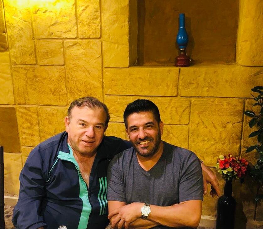 صورة مميزة: المنتج السوري محمد قبنض في زيارة قيّمة الى منزل الفنان رضا