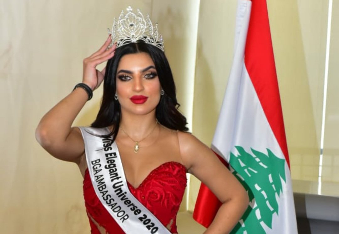 صورة مميزة: الاردنية ملاك عبيدات تتوج في بيروت ، Miss Elegant Universe وهذا النجم الذي توجها !