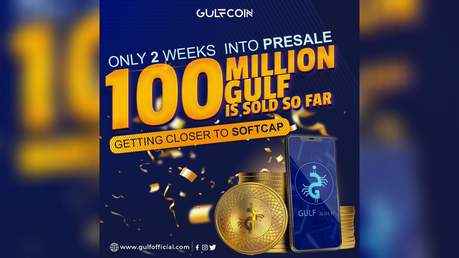 صورة مميزة: رسميا جلف كوين تسجل مبيعات ١٠٠ مليون GulfCoin مع نهاية شهر آذار