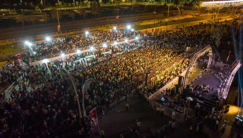 صورة مميزة: محمود التركي، ناصر الكبيسي وخليفة ضمن مهرجان العيد في قطر