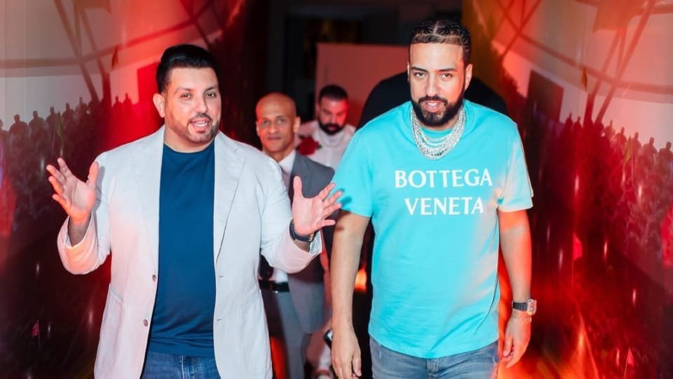 منذر درويش يستقبل النجم فرنش مونتانا - صورة مميزة صورة مميزة: منذر درويش يستقبل النجم فرنش مونتانا